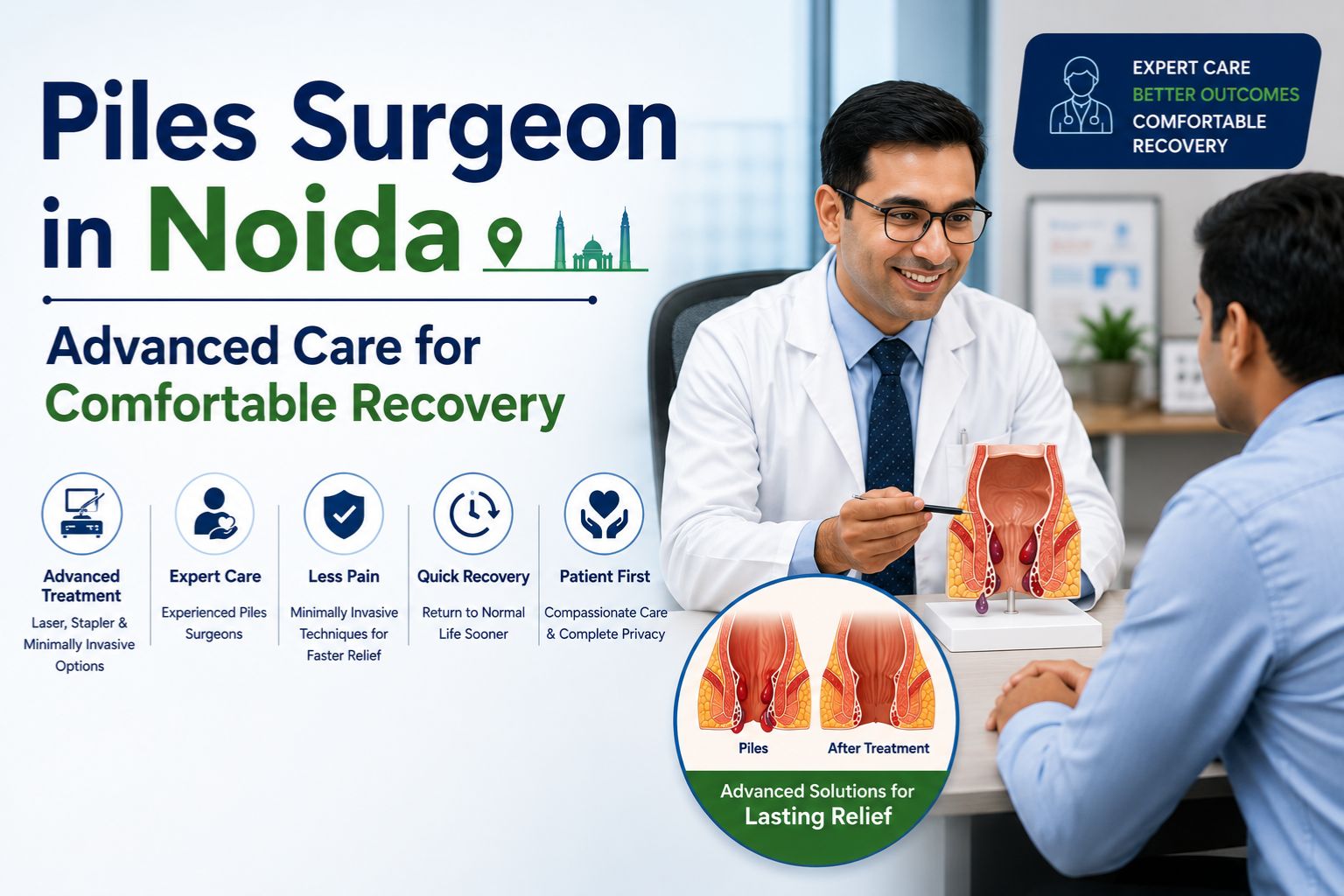 Piles Surgeon in Noida – Advanced Care for Comfortable Recovery