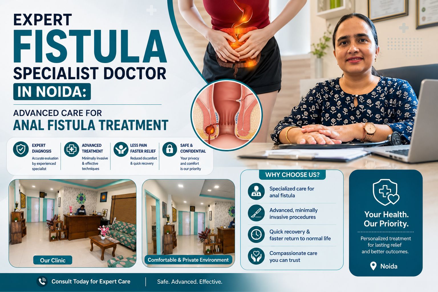 Expert Fistula Specialist Doctor in Noida: Advanced Care for Anal Fistula Treatment