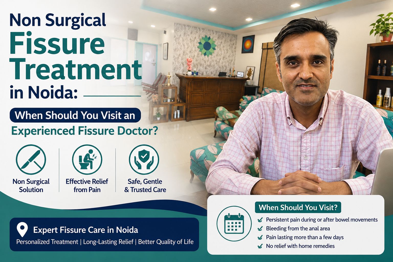 Non Surgical Fissure Treatment in Noida