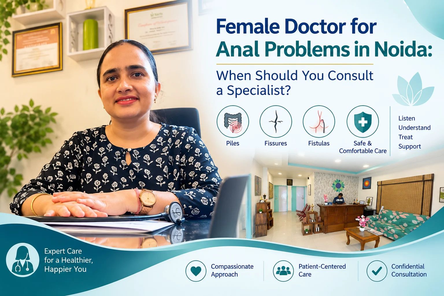 female doctor for anal problems in Noida